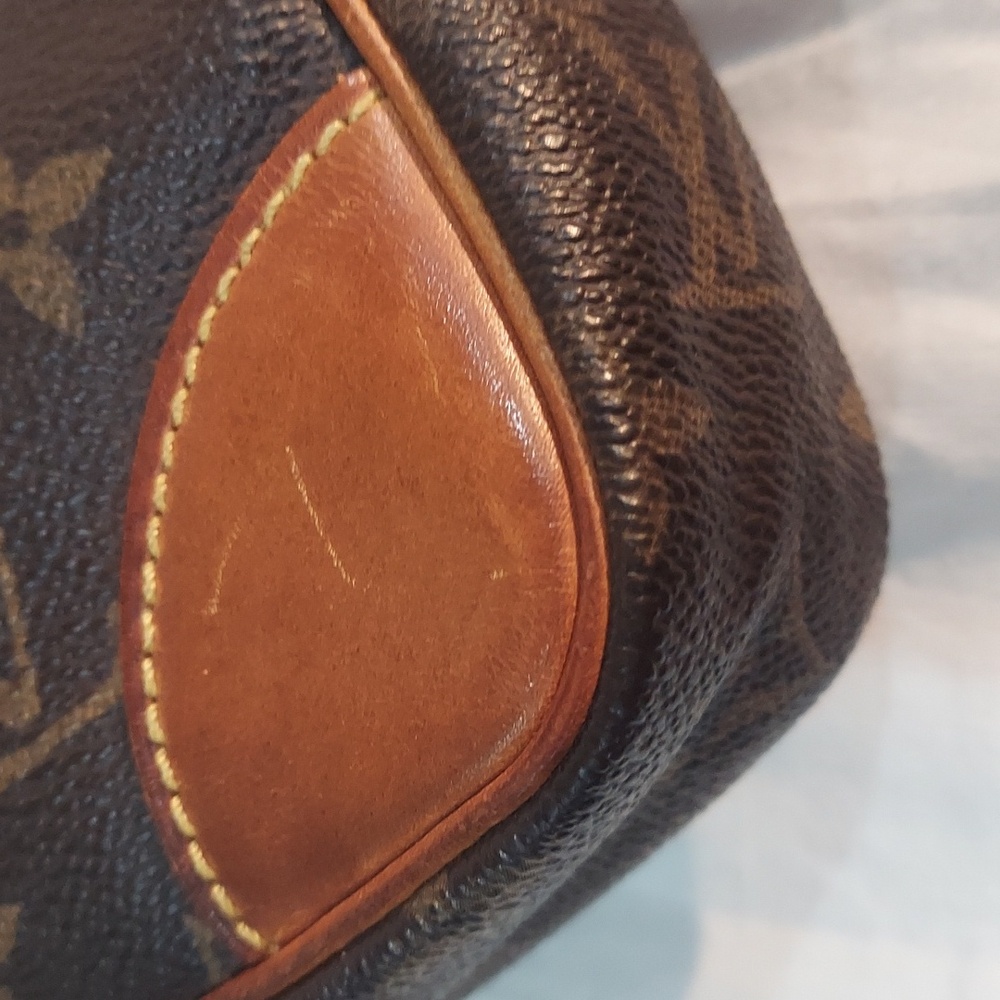 LOUIS VUITTON Marly Dragonne GM Clutch Hand Bag Monogram Brown - Picture 6 of 14